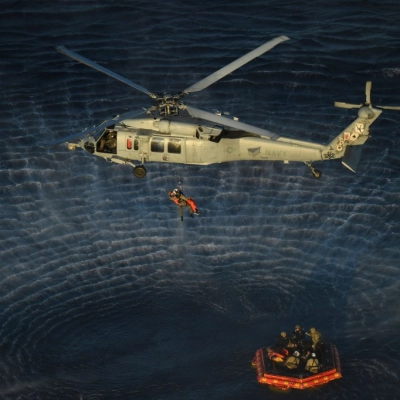 Date: 04-10-2026 Location: USS John P. Mertha Subject: On April 10, 2026, NASA Artemis II crew members Commander Reid Wiseman,...