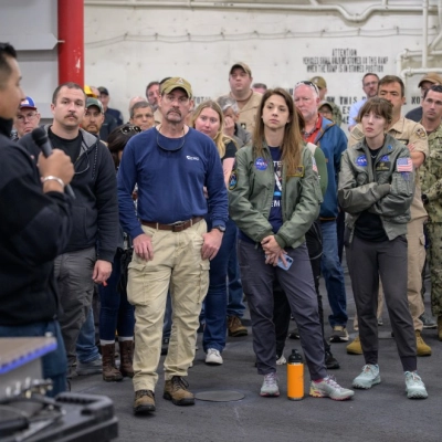 NASA, U.S. Navy, and U.S. Air Force teams meet and prepare for the the return of the Artemis II crewmembers...
