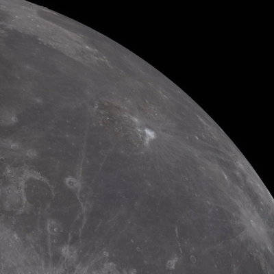 art002e012028 (April 6, 2026) - The Artemis II crew captured a close-up snapshot of the near side of the Moon...