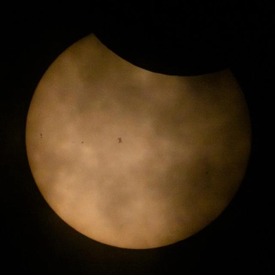 2026 Partial Solar Eclipse - ISS Transit