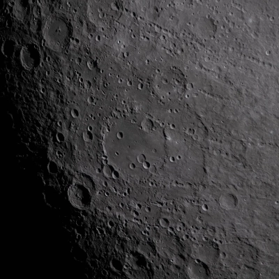 art002e012093 (April 6, 2026) - Hertzsprung Basin comes into view with its distinctive two concentric rings of mountains, revealing the...