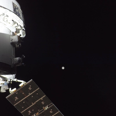 art002e004411 (April 3, 2026) - The Artemis II crew is en route to the Moon on the second flight day...