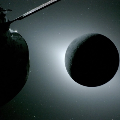 art002e009573 (April 6, 2026) - The Moon, seen here backlit by the Sun during a solar eclipse on April 6,...