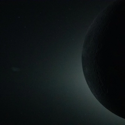 art002e009298 (April 6, 2026) – A close-up view from the Orion spacecraft during the Artemis II crew’s lunar flyby on...